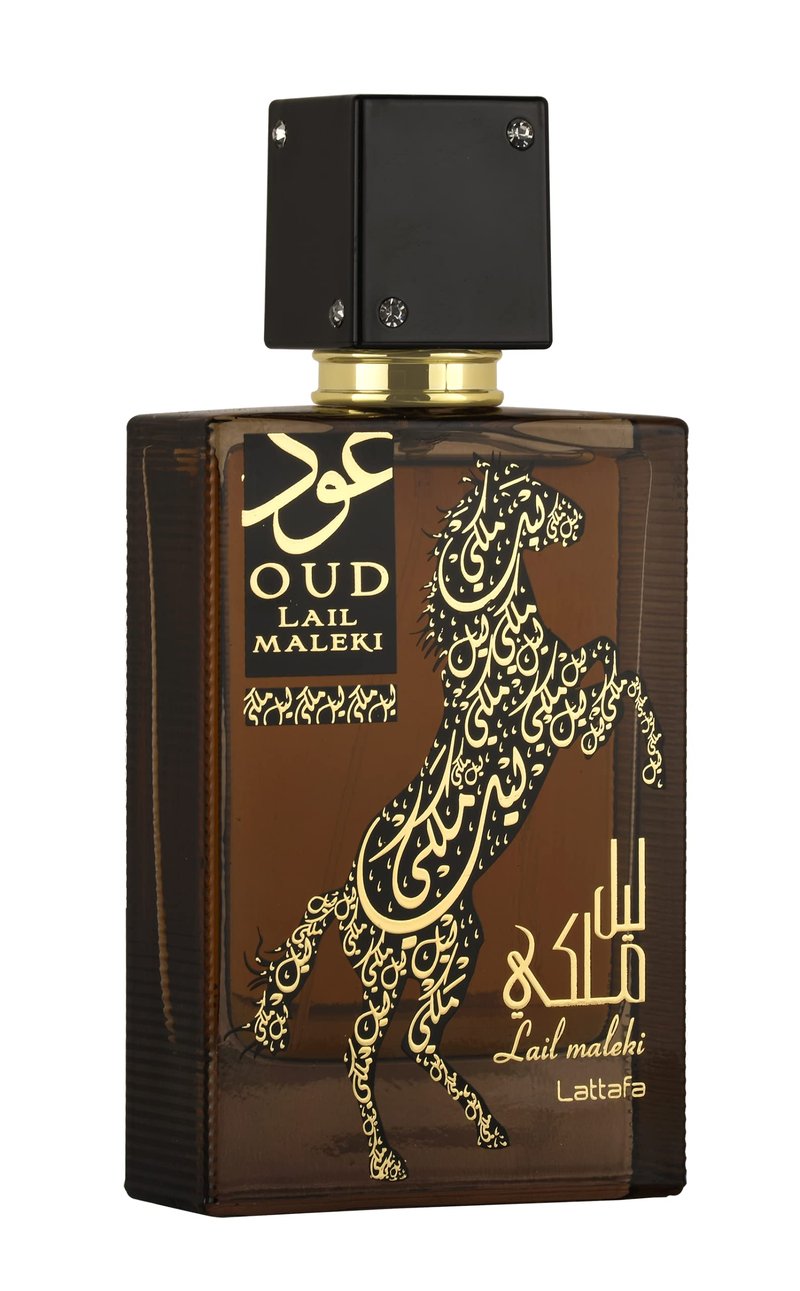 Lattafa Oud Lail Maleki – Spicy, Floral, Woody, Oriental – Eau de Parfum Spray Long-Lasting Fragrance for Unisex, 3.4 Ounce / 100 ml