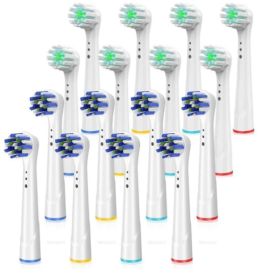 Replacement Toothbrush Heads for Oral B Braun, 16 Pack Electric Toothbrush Heads, Precision Clean Brush Heads Refill Compatible with Oral-B 7000/Pro 1000/9600/5000/3000/8000 (16pack)