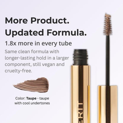 Merit Brow 1980 Volumizing Tinted Eyebrow Gel-Pomade - Taupe - Taupe with Cool Undertones