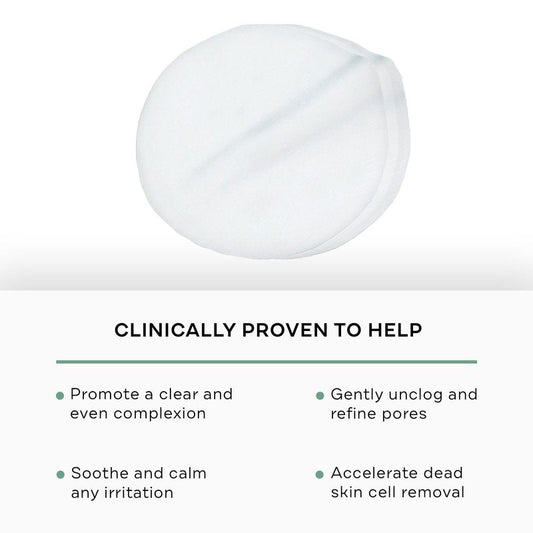Replenix Gly-Sal Clarifying Acne Pads, 60 Count, Medical-Grade 10% Glycolic Acid & 2% Salicylic Acid Exfoliating Pads for Acne-Prone Skin, Help Clear Blemishes & Refine Pores, Non-Oily