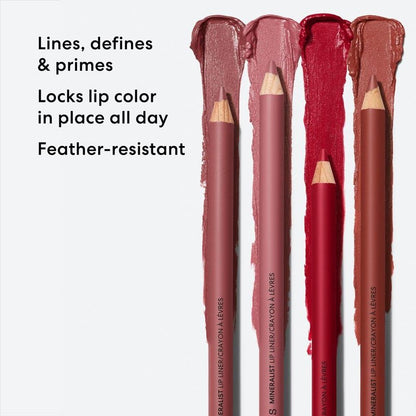 bareMinerals Mineralist Lasting Lip Liner, Creamy Pigmented Lip Pencil Liner, Natural Ingredients, All-Day Wear, Vegan