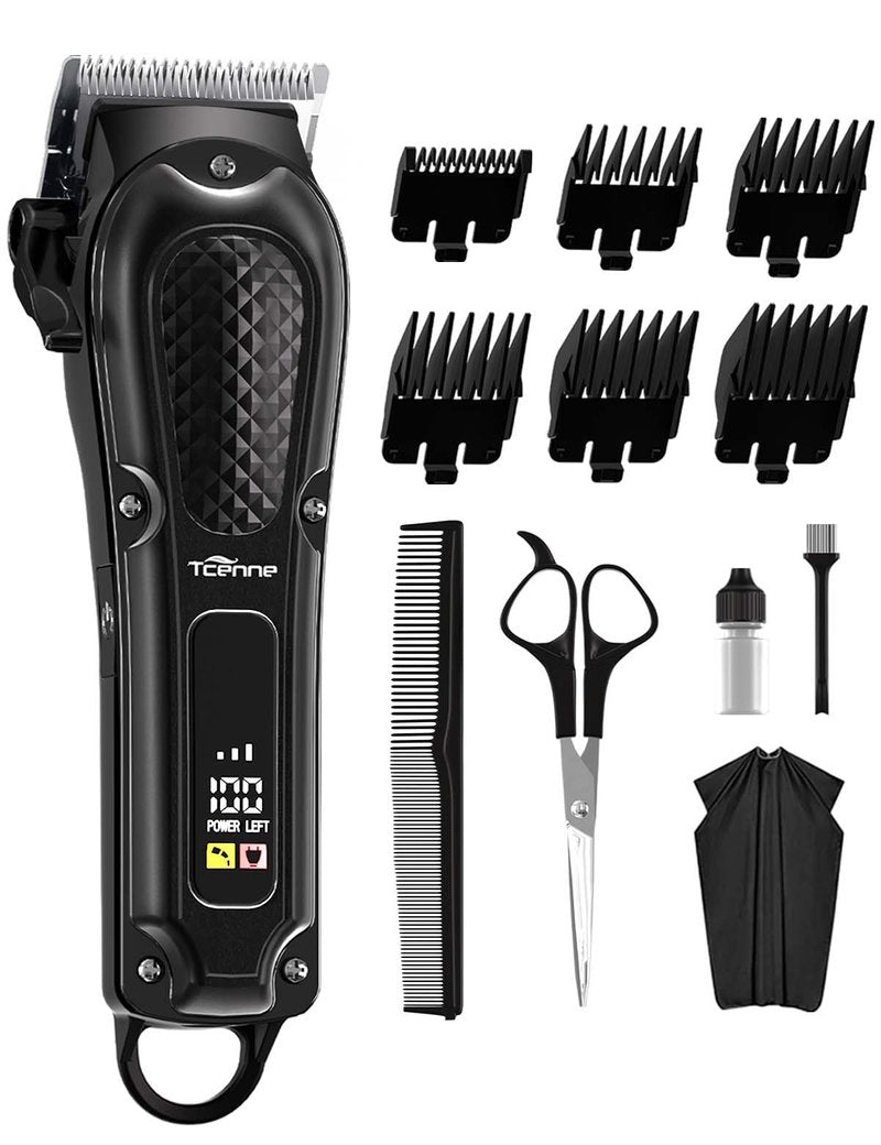 TCENNE Hair Clippers for Men,Professional Barber Clippers,Cordless&Corded Barber Clippers for Hair Cutting & Grooming Rechargeable Beard Trimmer