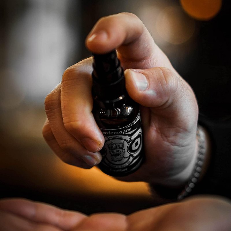 Charlemagne Vegan Beard Oil - 30ml, Lime/Mint Scent - Hydrating Conditioner - Alternative to Heavy Beard Balm - Promotes Growth - Made in Germany