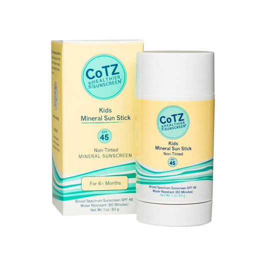 CoTZ Kids Mineral Sunscreen Stick | SPF 45 | Gentle | Mess Free