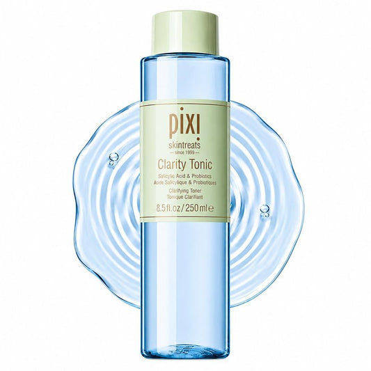 Pixi Beauty Clarity Tonic, AHA & BHA Toner | Minimize Pores, Promote A Clearer, Healthier Complexion, 250 ml
