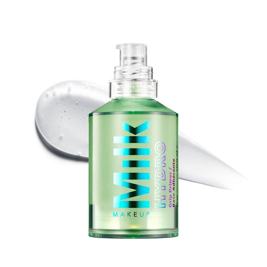 Milk Makeup Hydro Grip Primer with Hyaluronic Acid + Niacinamide – Hydrating Face Primer Grips Makeup for Up to 12 Hours – Silicone-Free, Lightweight Gel with Dewy Finish – 1 oz