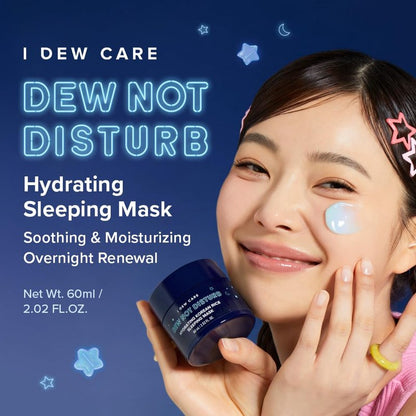 I DEW CARE Night Sleeping Mask - Dew Not Disturb | Korean Overnight Face Mask, Hydrating, Overnight, Glass Skin, Glow, Best Skincare for Women, Stocking Stuffers, Gifts For Women, 2.02 FL Oz (60 ml)