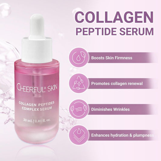 Collagen Facial Serum with Hyaluronic Acid, Lightweight Hydrating Face Serum, Helps Improve Skin Smoothness & Elastic Feel, Daily Skincare 1 fl oz
