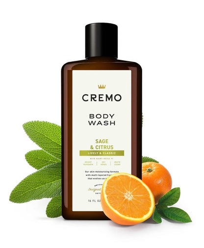 Cremo All Season Body Wash, Sage & Citrus, 16 fl oz (Pack of 2)