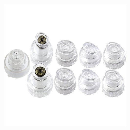Face Care Beauty Machine Spare Parts Dermabrasion Aqua Peel Water Scrub Tips Caps 6 Plastic 2 Diamond Microdermabrasion 1 Spray Replacement Acceossories