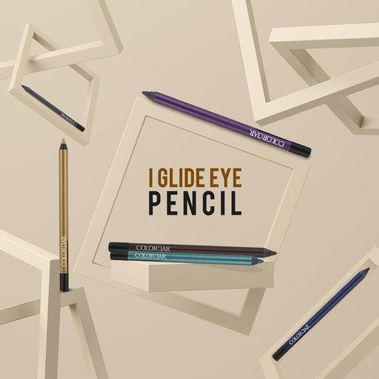 Colorbar I-Glide Eye Pencil - Long Lasting Eyeliner Pencil - Waterproof and Smudge-Proof - Black - 006 Blackout - 0.03 oz