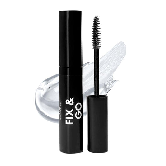 Fix & Go: Clear Waterproof Eyebrow Gel with Brush, Gym-Ready, Workouts & Sports Longwear Definition, Sweat Proof Makeup for Brows, Multiuse for Flyaway Hair and Lashes, 0.14 Fl Oz