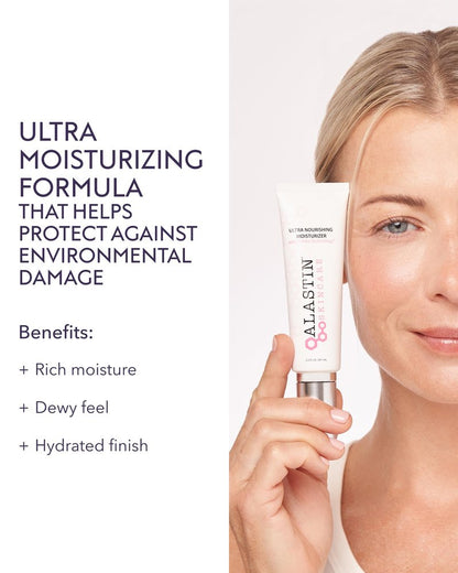 ALASTIN Skincare Ultra Nourishing Face Moisturizer Cream (2 oz) | Daily Hydrating Lotion For Dry Skin | Supports New Collagen & Elastin Production