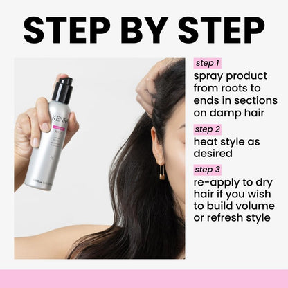 Kenra Professional Volume Mist 2 | Volume Builder | Lightweight, Fine Mist | Low Hold, Flexible Finish | Thermal Protection | Volume That Lasts Up To 48 hours | All Hair Types | 6 fl. oz.