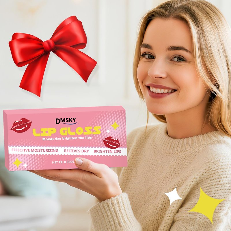 Dmsky Lip Gloss Set 12 Pack,12 Colors Lip Gloss for Women, Moisturizing Lip Gloss Bulk with Vitamin E for Dry Cracked Lips