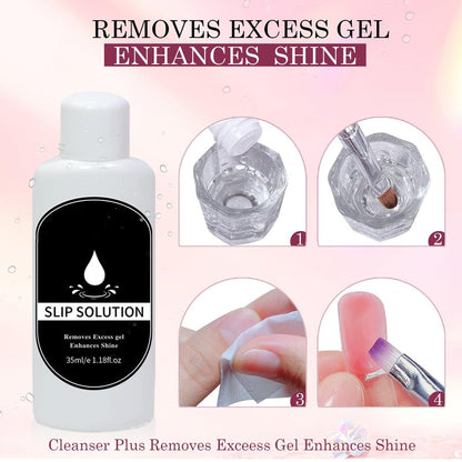 YIMART Poly Extension Gel Nail Kit,Poly Nail Gel Kit with UV Light Starter Kit, 18 Pcs/Set Builder Gel Nail Extension Kit for Beginners with Everything Nail Art DIY