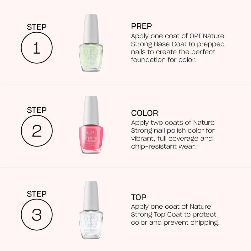 OPI Nature Strong Force of Nailture | Opaque Dark Blue Crème Natural Origin Nail Polish | Plant Based, Vegan, Cruelty Free