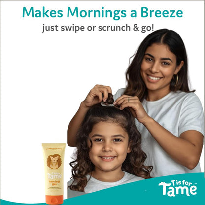 T is for Tame - Hair Taming Gel for Toddlers, Babies, and Kids - Vegan & Natural Styling Hair Gel, Anti-Frizz, Non-Sticky for Girls & Boys, Vitamin E Infused - 3.38 fl oz (2 Pack) - Made in the USA