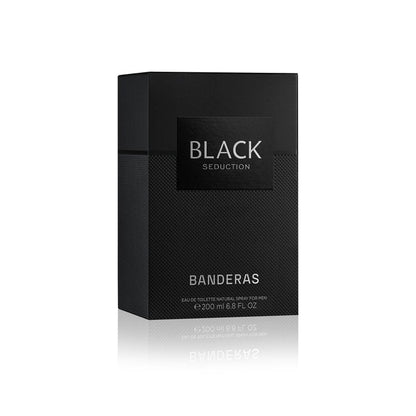 Antonio Banderas Eau De Toilette Spray for Men, Seduction In Black, 6.8 Fl Oz, Clear