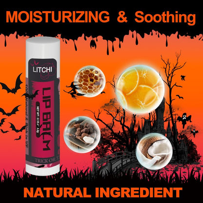 Yopela 76 Pack Halloween Lip Balm Party Favors, Lip Care Set with Vitamin E & Coconut Oil to Moisturize Repair Dry Chap Lips, 18 Flavors,Perfect for Trick-or-Treat Gifts or Goodie Bag Stuffers