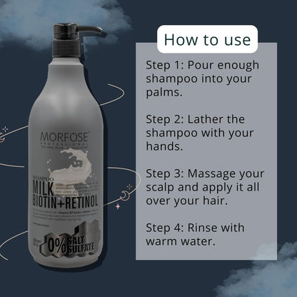 Morfose Charcoal Carbon Hair Shampoo 1000 ml