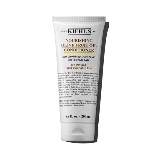 Kiehl's Nourishing Olive Fruit Oil Conditioner, Moisturizing Hair Conditioner for Dry & Damaged Hair, Promotes Shine, Helps Detangle, Lightweight Formula, with Avocado Oil & Lemon Oil - 6.8 fl oz