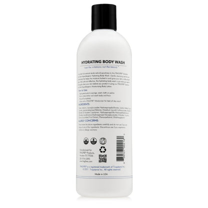 FRAGFRE Sensitive Body Wash 16 oz (2-Pack Gift Set) - Paraben Free Sulfate Free Body Cleanser - Hypoallergenic for Delicate and Flaky Skins - No Added Fragrance - Cucumber for Hydration - Vegan GF/CF