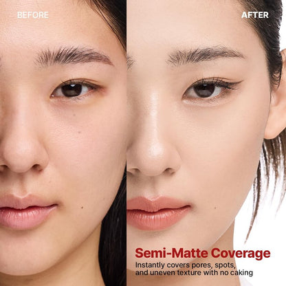 CLIO Kill Cover Founwear Cushion Foundation, Flawless Full Coverage with Matte Finish, Covering Pigmentation and Blemish, Long-Lasting, Creamy Lightweight Texture, Korean Cushion (21N LINEN)