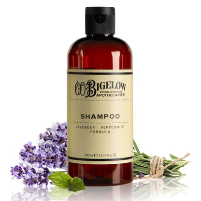 C.O. Bigelow Lavender Peppermint Shampoo, Sulfate Free Shampoo, Hair Wash with Lavender & Peppermint Essential Oils, 10.4 Fl Oz