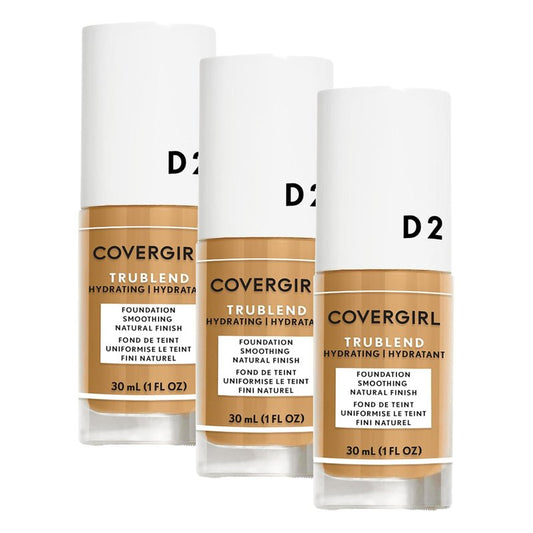 COVERGIRL truBlend Liquid Foundation Makeup Sun Beige D2, 1 oz (packaging may vary) (Pack of 3)