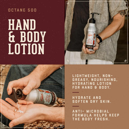 18.21 Man Made Octane 500 Sweet Tobacco Hand & Body Lotion, 16 fl. oz.