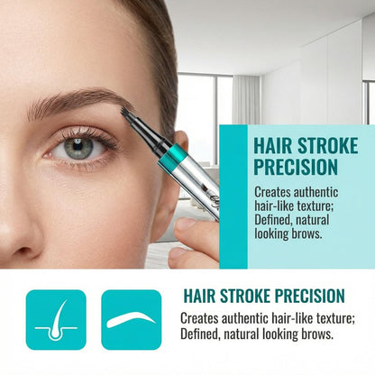 YeMoMo Waterproof Eyebrow Pencil, 36H Long-Lasting, Professional Liquid Brow Makeup, 5 Colors Available, Angled Tip Design (2#Dark Brown)