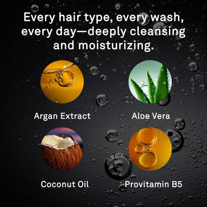 Hawthorne All Day Men's Shampoo and Conditioner Set. Sulfate Free Shampoo and Conditioner with Pure Avocado Oil and Aloe For Stronger, Healthier Hair. Night Swim Cologne Scent. 16 fl. oz. each.