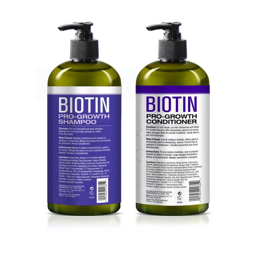 Hair Chemist Biotin Pro-Growth Shampoo & Conditioner 2-PC Gift Set - Includes 33.8oz Shampoo & 33.8oz Conditioner