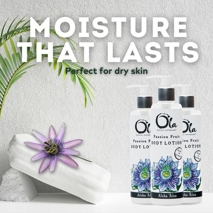 Ola Tropical Apothecary Passion Fruit Body Lotion with Pure Tropical Oils and Plant Extracts - 8.45 Fl Oz